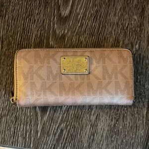 Michael Kors Tan rose gold Wallet